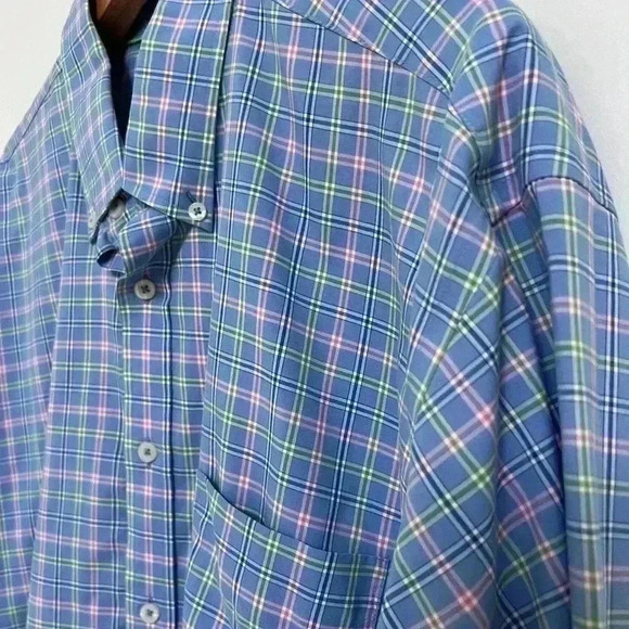 Forsyth of Canada Traditional Fit Non-Iron Men’s Long Sleeve Shirt Size XL - Picture 2 of 7